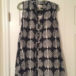 Anthropologie Black and White Dress